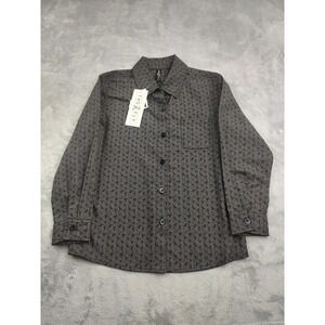 TWO 2 FLY Kids Western Cowboy Print Long Sleeve Button Up Shirt Size 6